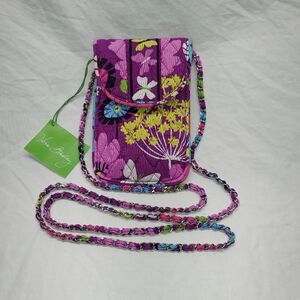 NWT Vera Bradley Flutterby Cell Phone Bag Cross Body Purse